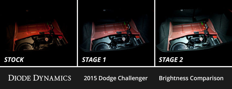Diode Dynamics 15-23 Dodge Challenger Interior LED Kit Cool White Stage 2