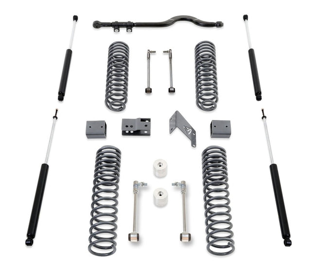 MaxTrac 07-18 Jeep Wrangler JK 4.5in/4.5in MaxPro Coil Lift Kit w/Track Bar & MaxTrac Shocks