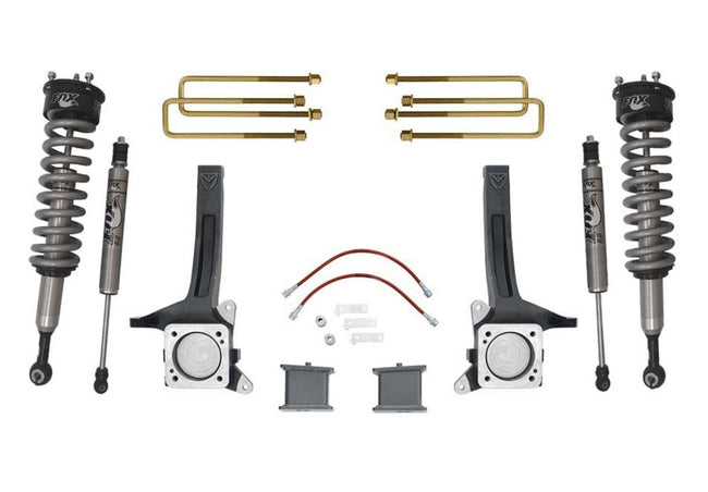 MaxTrac 07- 18 Toyota Tundra 2WD 6in/4in MaxPro Elite Spindle Lift Kit w/FOX Shocks