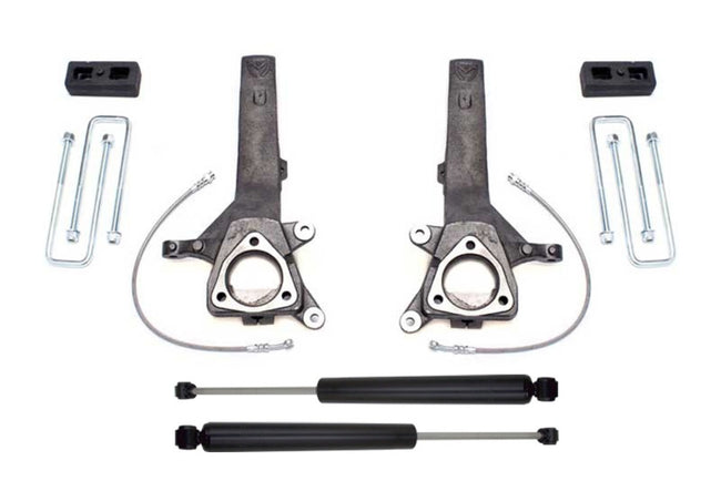 MaxTrac 04-18 Nissan Titan 2WD 4in/2in MaxPro Spindle Lift Kit w/MaxTrac Shocks