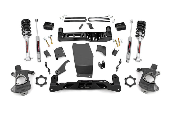 Rough Country 5 Inch Suspension Lift Kit w/N3 Shocks & Struts 14-18 Silverado/Sierra 1500 4WD Cast Steel