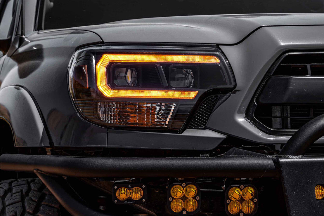 Morimoto 2012-2015 Toyota Tacoma XB Hybrid LED Headlights Amber DRL