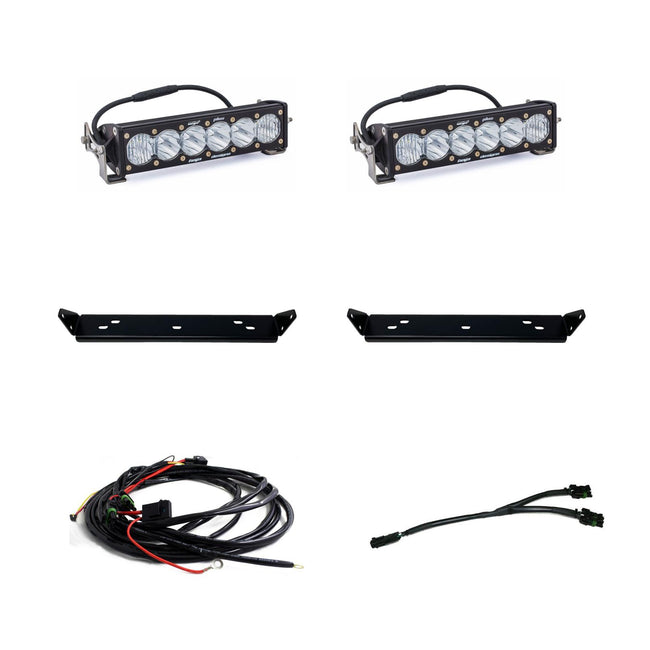 Baja Designs 2021+ Ford Raptor OnX6 Behind Grill Kit -10in. Clear D/C