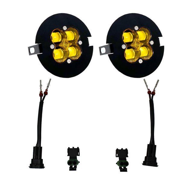 Baja Designs 05-11 Toyota Tacoma/07-13 Toyota Tundra, 06-14 Ford F-150 SAE Fog Pocket Light Kit Amber