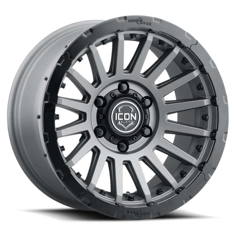 Icon Alloys Recon Pro Satin Charcoal- 18 X 9 - 6 X 5.5 - 25MM 6in BS