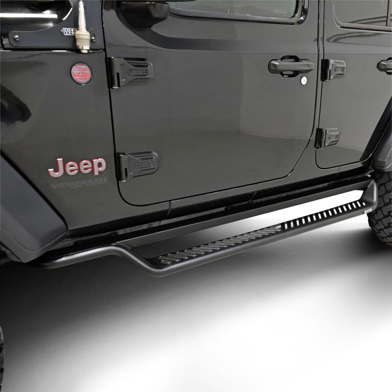 Westin 18-26 Jeep Wrangler 4dr Outlaw Drop Running Boards - Tex. Blk