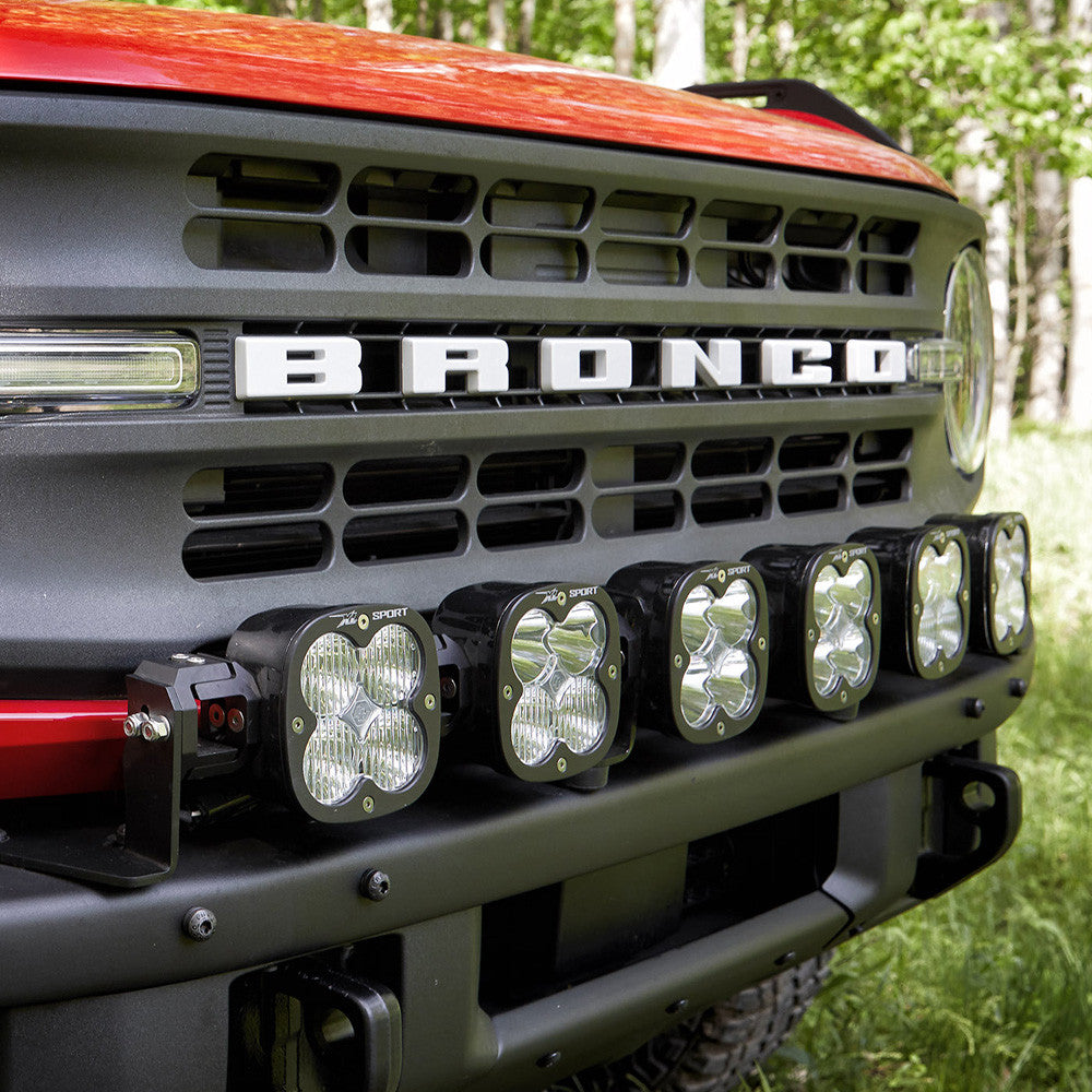 Baja Designs 2021+ Ford Bronco 6 XL Linkable Light Bar For Steel Bumper Mount With Toggle Switch