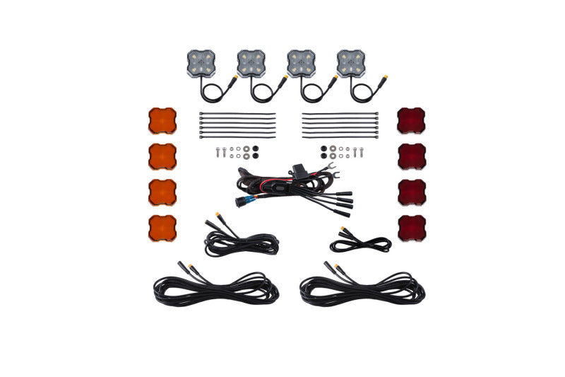 Diode Dynamics Single-Color Rock Light Installer Kit (4-pack)