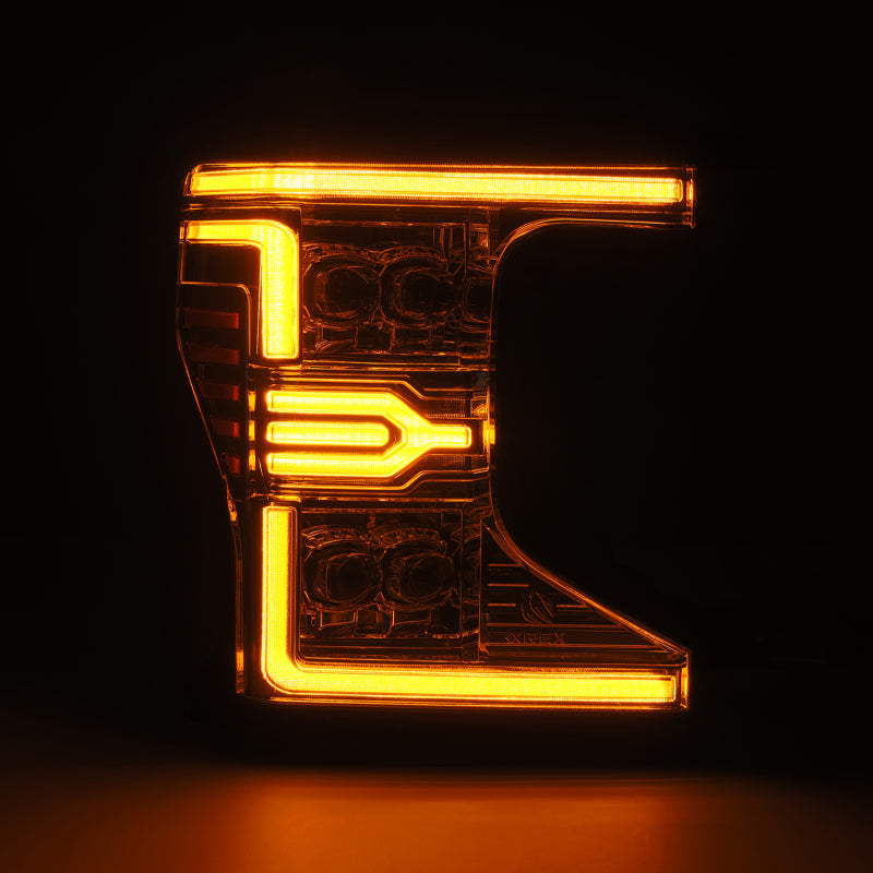 AlphaRex 20-22 Ford F-250/350/450/550 SD NOVA-Series LED Proj Headlights Chrome w/SS & SBDRL