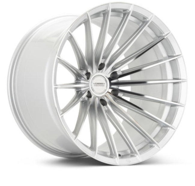 Vossen HFX-4 24x10 - 6x135 - ET25 - Deep Face - 87.1 - Silver Polished Wheel