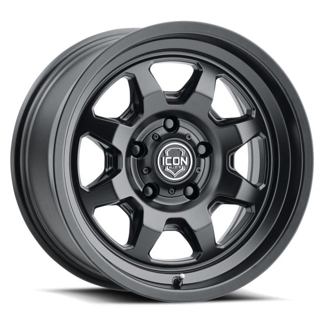 ICON Nuevo 17x8.5 / 5x150 / 25mm Offset / 5.75in BS Satin Black Wheel