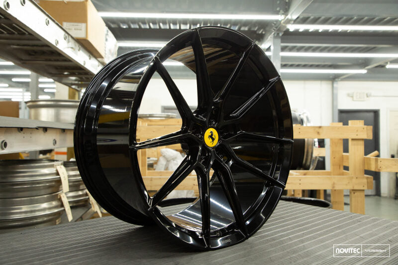 Vossen x Novitec NF9 22x12 ET:47 Gloss Black Ferrari FF / Portofino Rear Wheel
