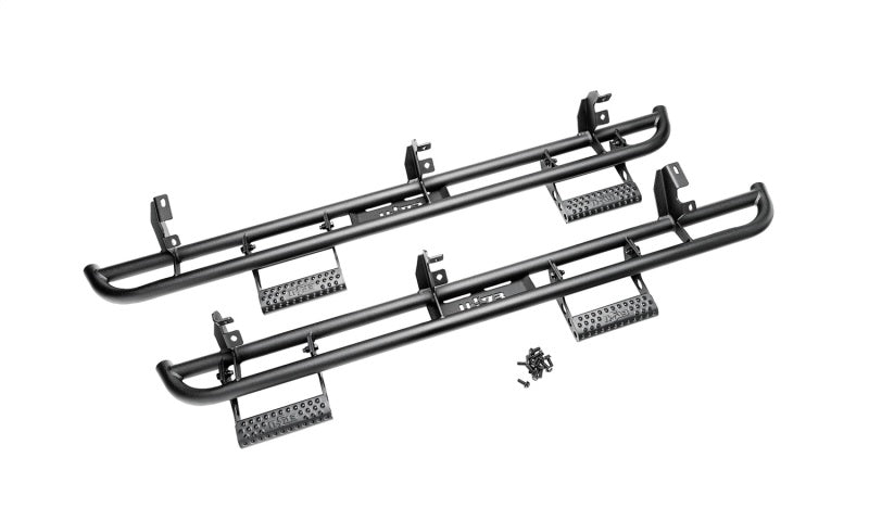 N-Fab RKR Step System 2022 Nissan Frontier CC (All Beds) Gas SRW - Cab Length - Tex. Black - 1.75in