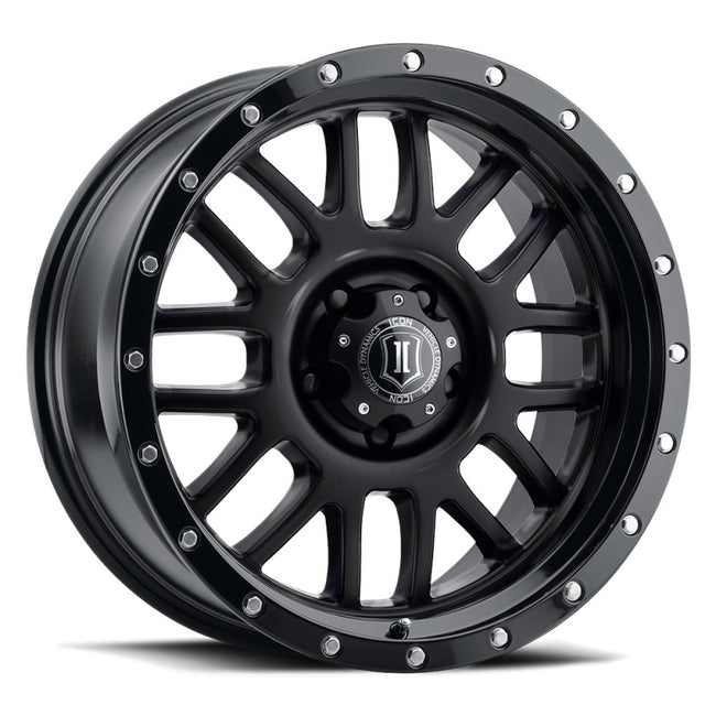 ICON Alpha 20x9 / 6x5.5 / 16mm / 5.625in BS Gloss Black Wheel