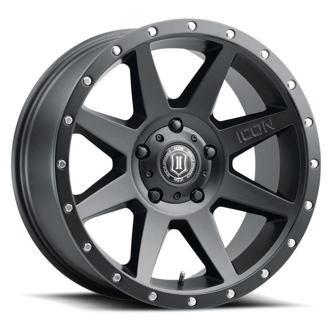 ICON Rebound 20x9 / 6x5.5 / 16mm / 5.625in BS Satin Black Wheel