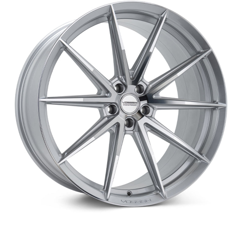 Vossen HFX-2 22x10.5 / 5x112 / ET25 / Deep Face / 66.5 - Silver Polished Wheel