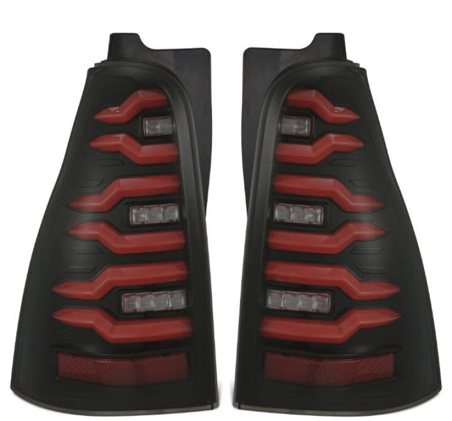 AlphaRex 03-09 Toyota 4Runner LUXX-Series LED Tail Lights- Black/Red