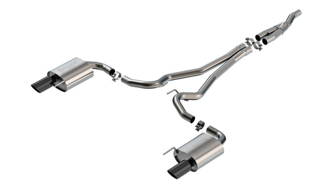 MUSTANG ECOBOOST 2024 2.3L 4 CYL AT RWD 2DR 2.50 S-TYPE S Black Chrome Catback Exhaust