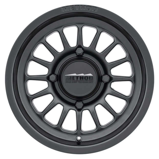 Method MR411 Bead Grip 15x10  6+4 25mm Offset  4x136  106.25mm CB Matte Black Wheel