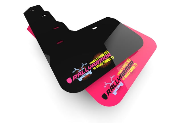 Rally Armor 19-24 Mk4 Ford Focus ST Hatch Pink Mud Flap BCE Logo