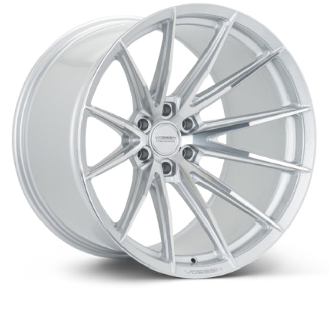 Vossen HFX-2 19x8.5 - 5x112 - ET42 - Flat Face - 66.5 - Silver Polished Wheel