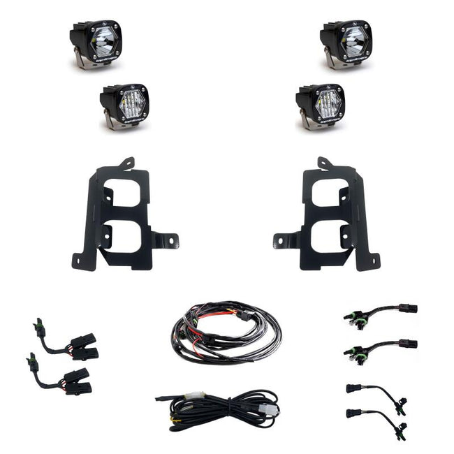 Baja Designs GMC 2020-22 Sierra 2500HD/3500HD S1 Dual Fog Pocket Light Kit