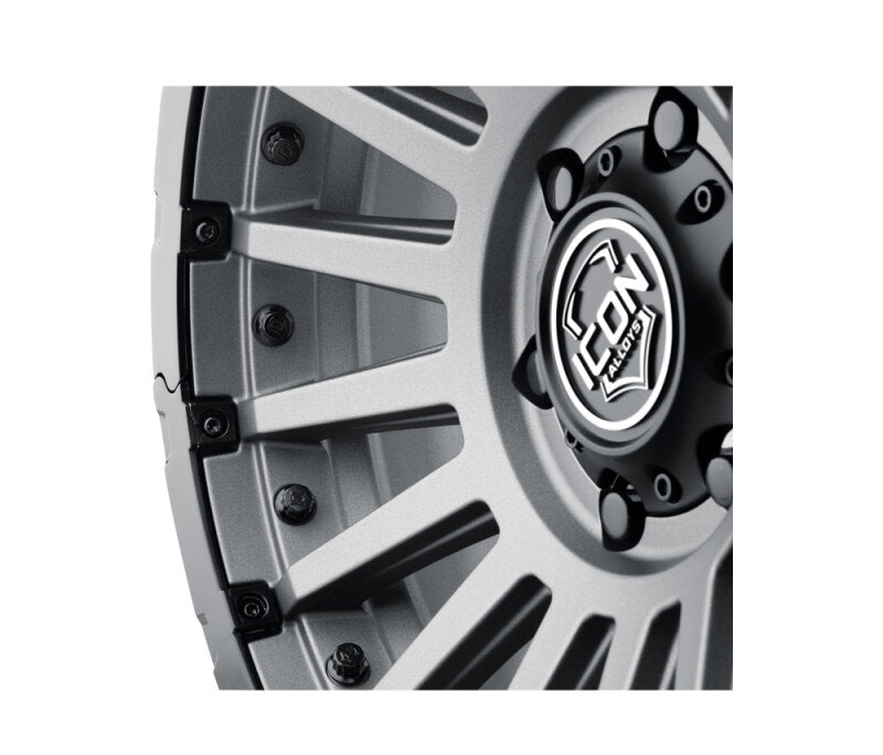 Icon Alloys Recon Pro Satin Charcoal- 18 X 9 - 6 X 5.5 - 25MM 6in BS