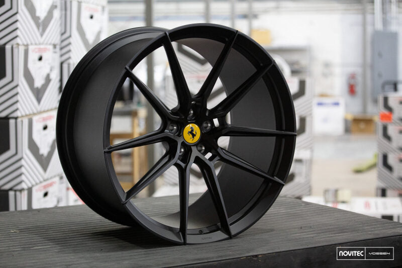 Vossen x Novitec NF9 20x9.5 ET:28 Satin Black Ferrari SF90 Front Wheel