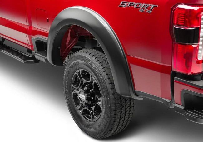 Bushwacker 23-24 Ford F-250/350 SuperDuty Extend-A-Fender Style Flares 2pc Rear - Black