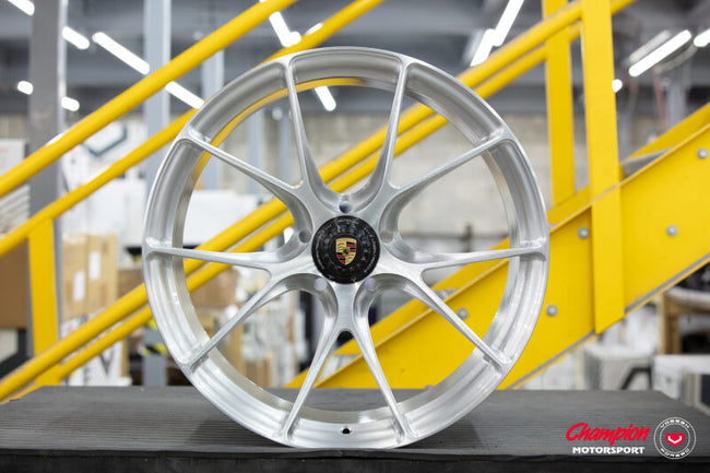 Vossen X Champion RS74 21X12 / ET50 / Brushed Gloss Clear Wheel / Centerlock / 911 Turbo 991- Rear