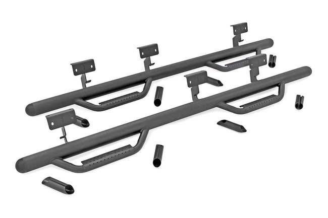 Rough Country Wheel to Wheel Nerf Steps 99-06 Silverado/Sierra Ext. Cab-6.5 Foot Bed