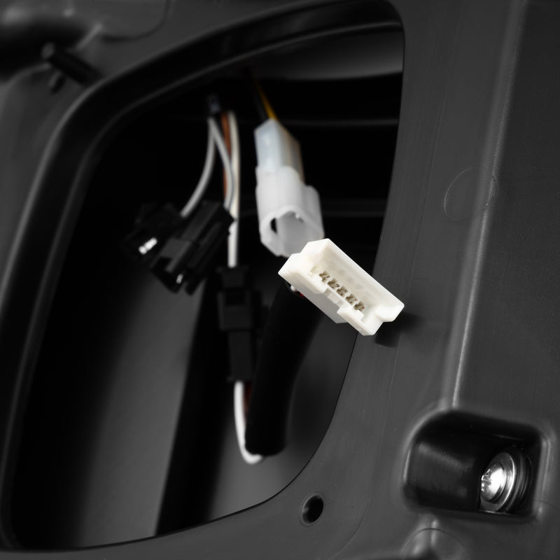 AlphaRex 21-23 Ford F-150 LUXX LED Tailights - Black Red w/ BLIS