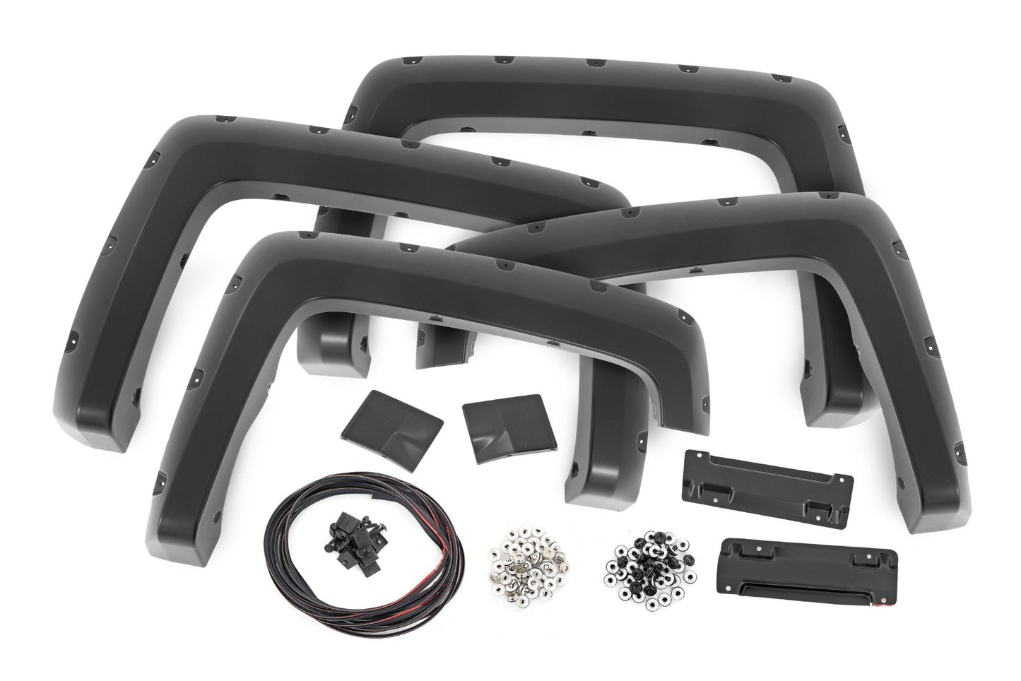 Pocket Fender Flares | 6'7" & 8' Bed | GCN Victory Red | Chevy Silverado 1500 (14-18)/2500HD