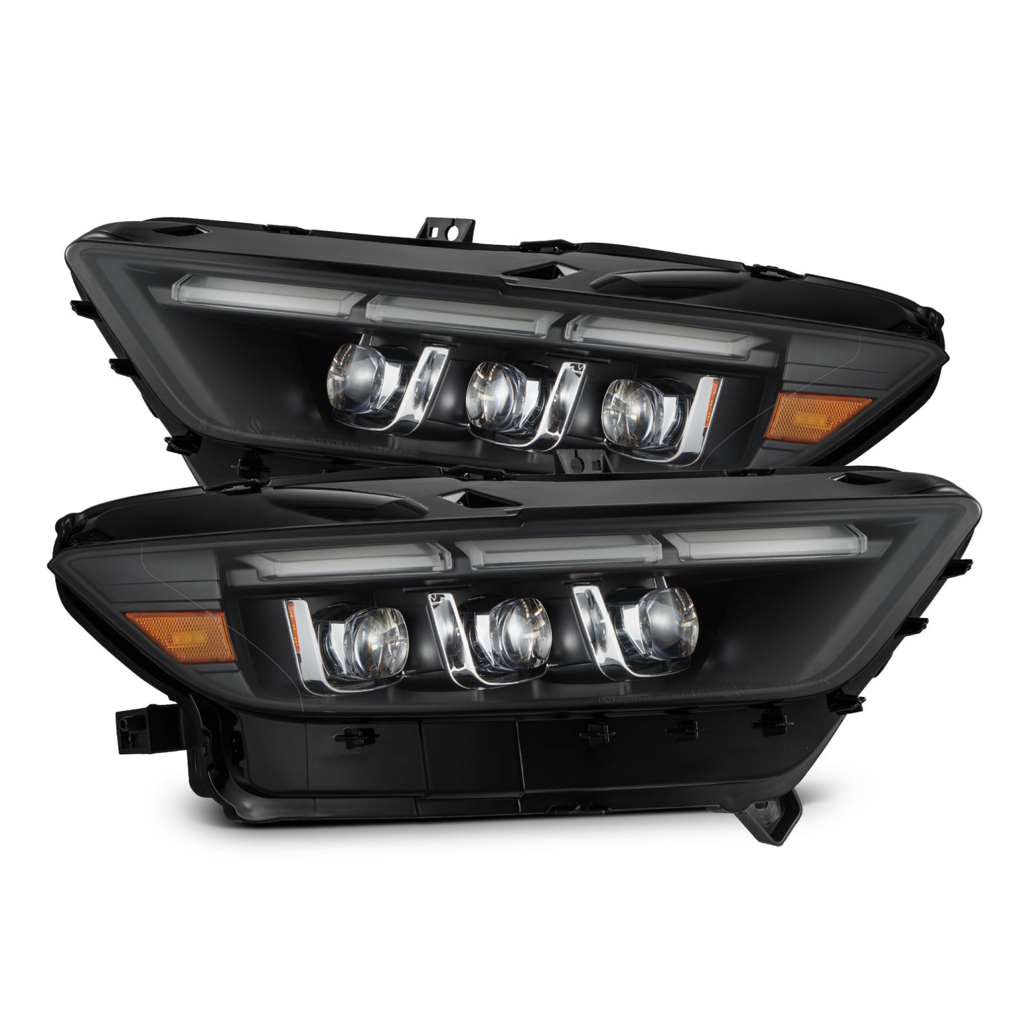 AlphaRex 15-17 Ford Mustang NOVA LED Proj Headlights Black w/Activ Lig ...