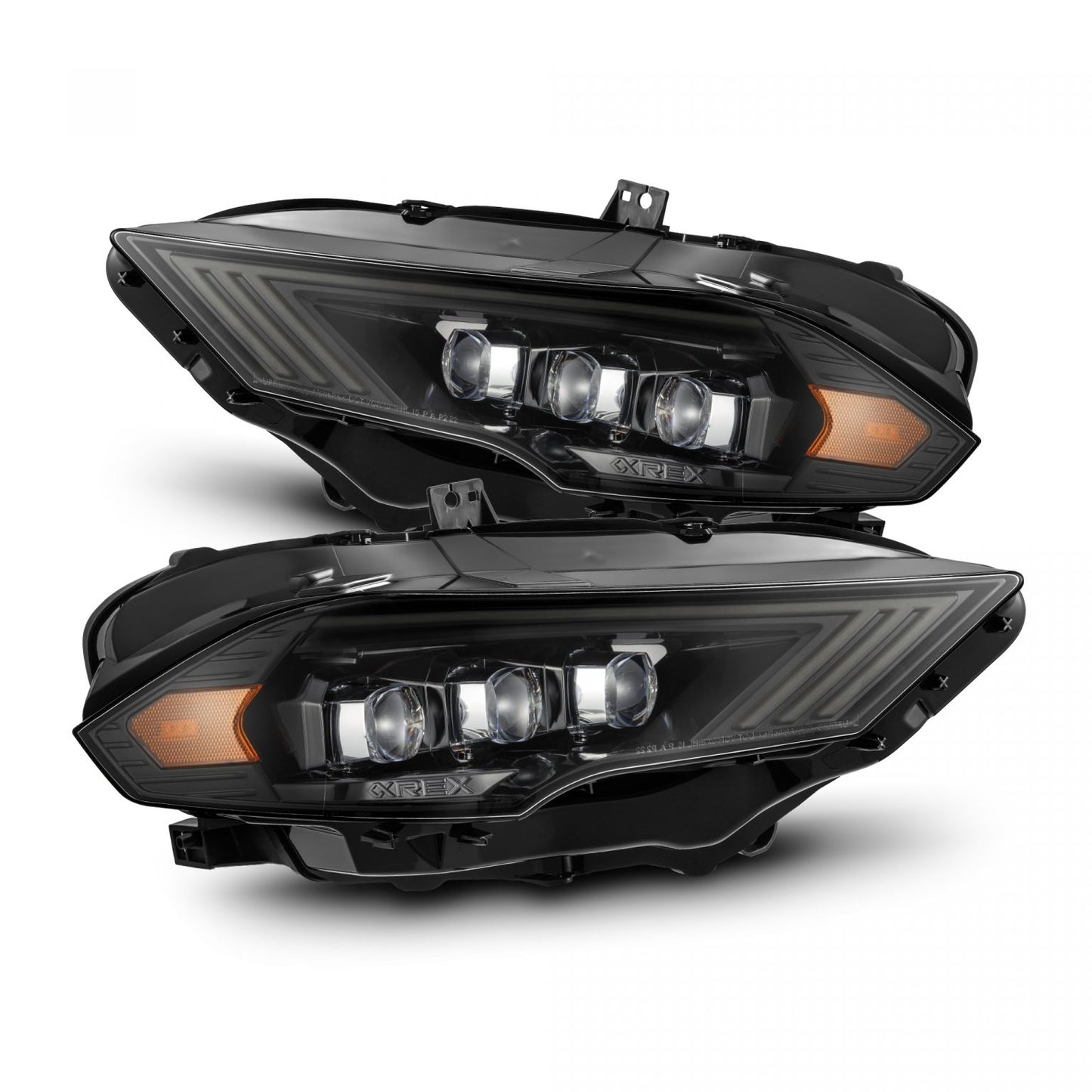 AlphaRex 18-23 Ford Mustang NOVA-Series LED Projector Headlights Alpha-Black