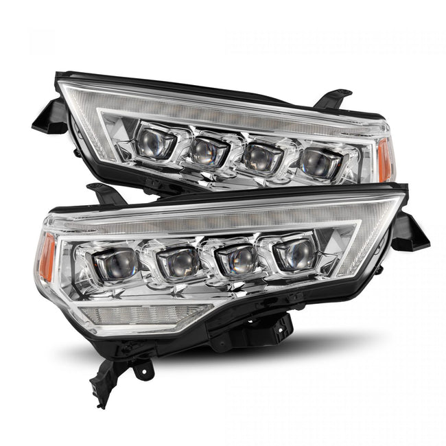AlphaRex 14-23 Toyota 4Runner NOVA LED Proj Headlights Chrome w/ Activ Light/Seq Signal/DRL