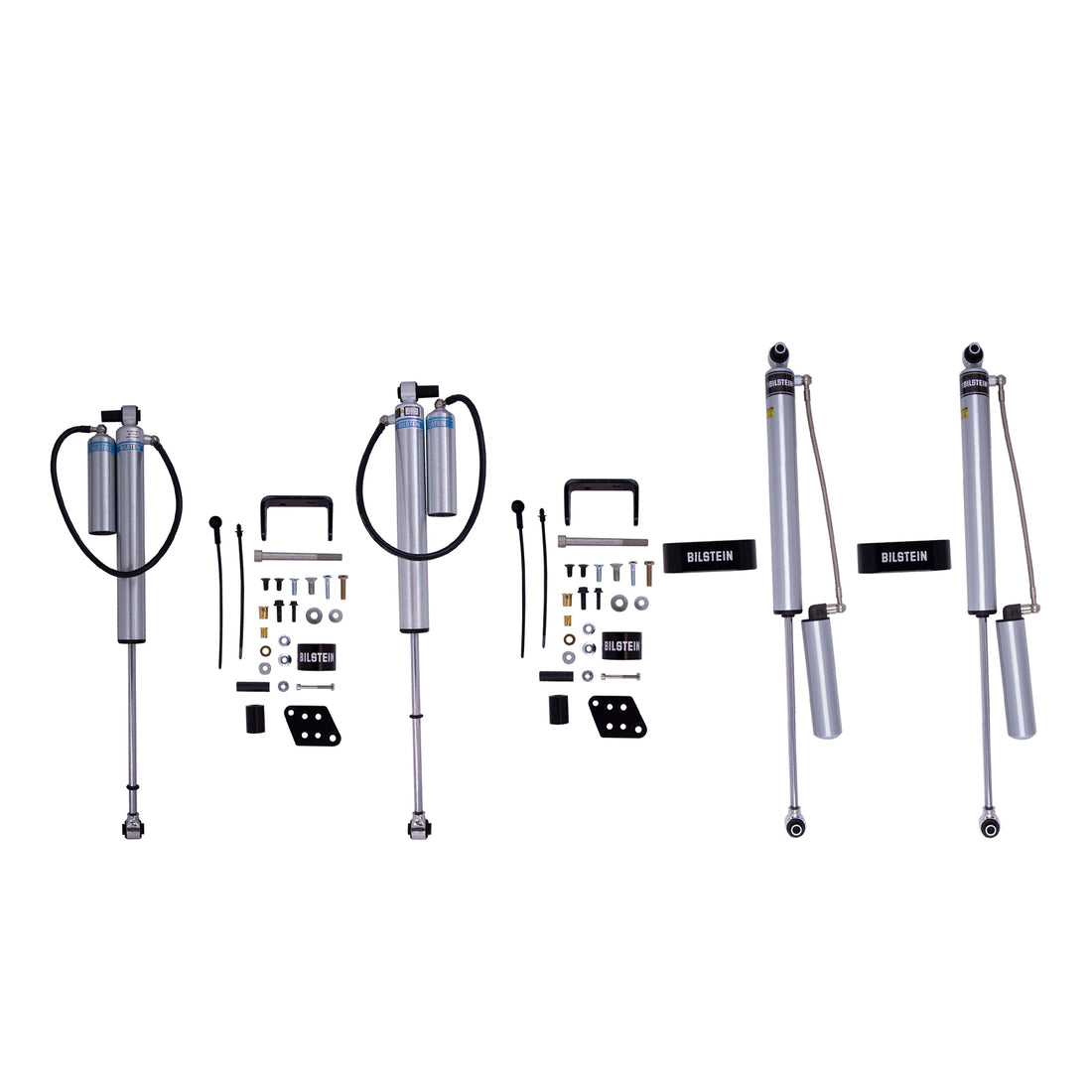 Stage 2 Package Bilstein B8 5160 Series 18-24 Jeep Wrangler Front and Rear Shocks For 2-3" Lift