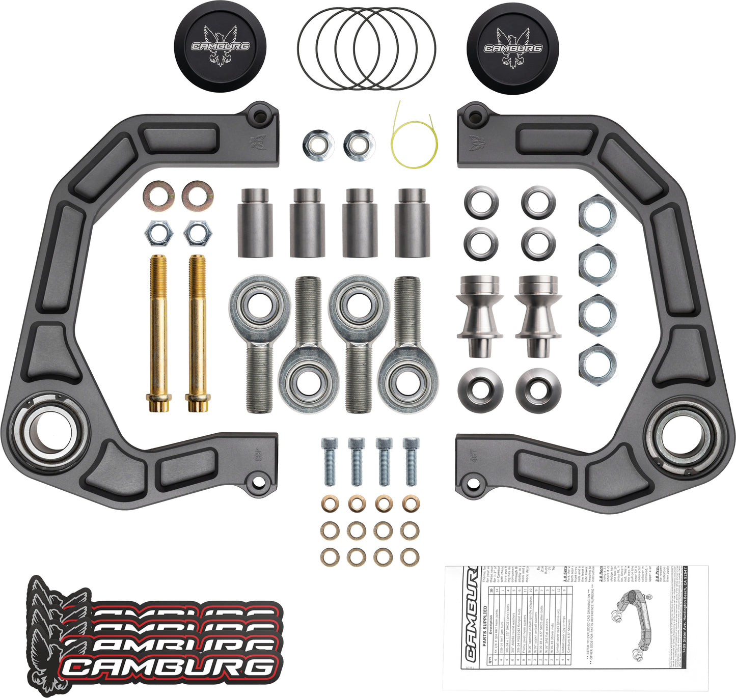 Camburg Ford Bronco 21-24 KINETIK V2 Performance Billet Uniball Upper Arms