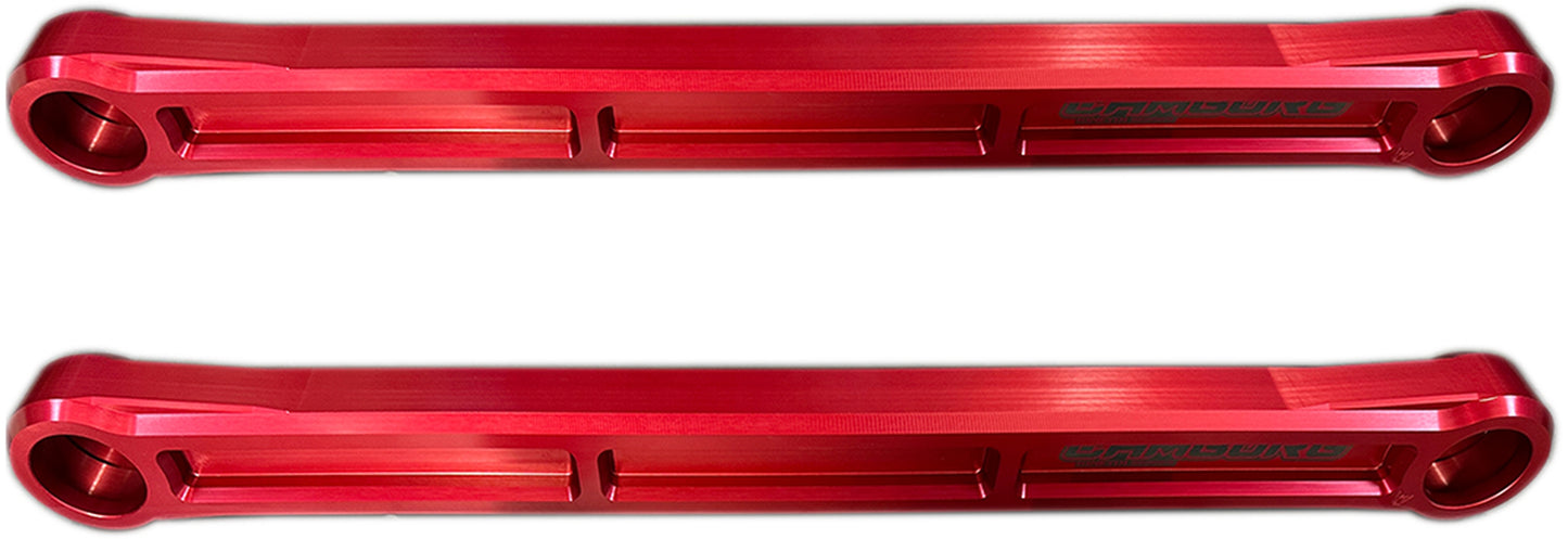 Camburg Ford Bronco 21-24 KINETIK Series Rear Billet Lower Trailing Arm Kit (Red)