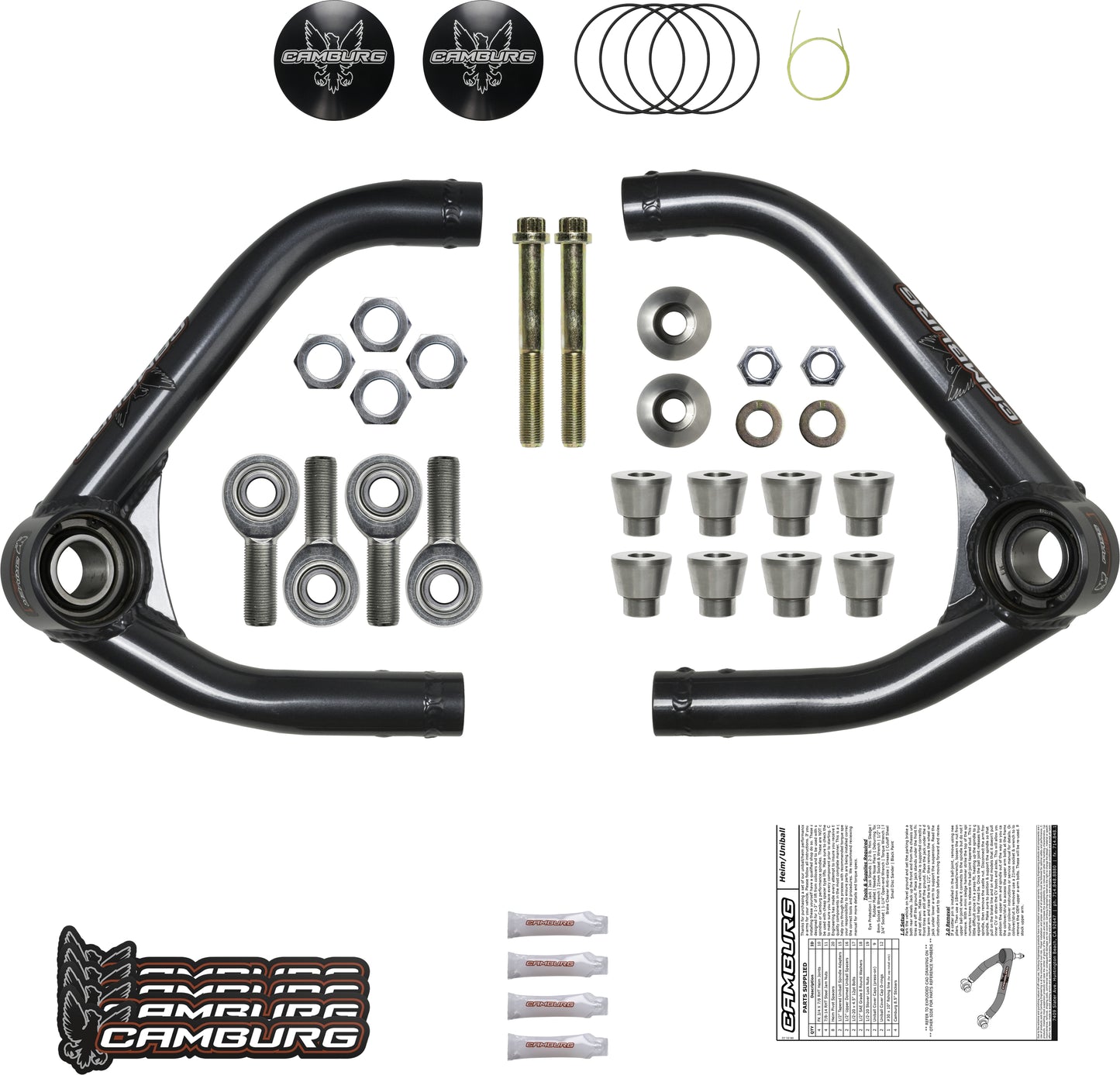 Camburg Chevy Colorado ZR2 17-22 1.25in Performance Heim/Uniball Upper Arms (w/ covers)