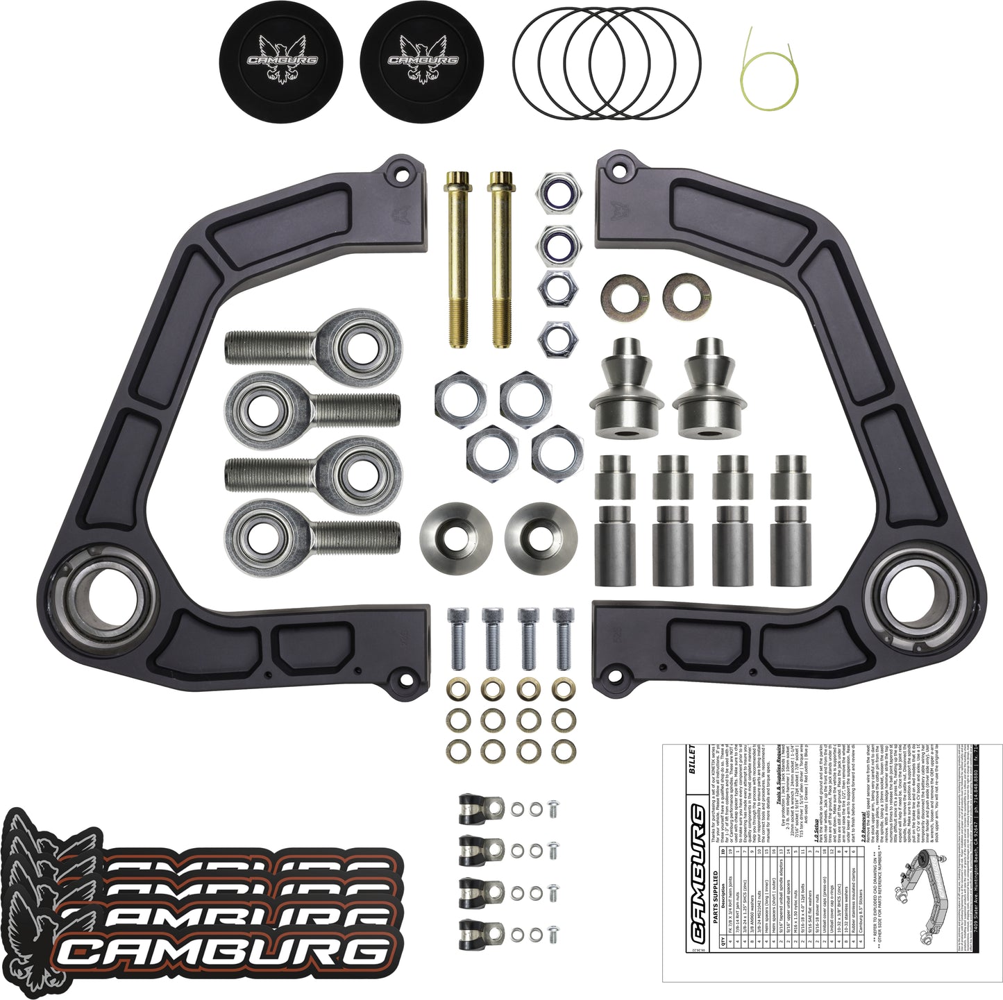 Camburg Toyota Tundra 2WD/4WD 07-21 KINETIK V2 Performance Billet Uniball Upper Arms