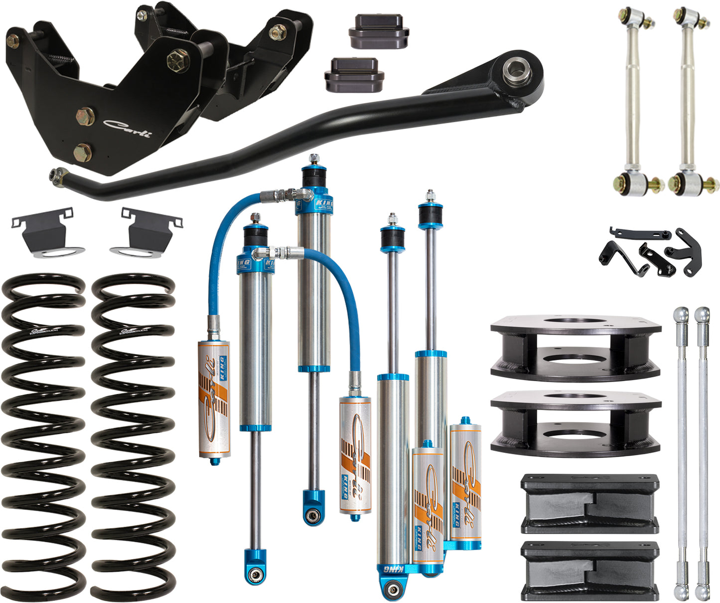 CARLI 2014-2025 Ram 2500 4x4 Diesel With OE Rear Air Ride 3.25" Pintop Lift Kit