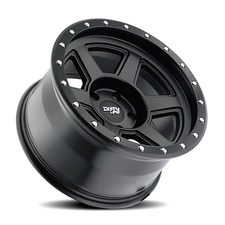 Dirty Life Compound 9315 18x9 / 6-135 BP / -12mm Offset / 87.1mm Hub Matte Black Wheel