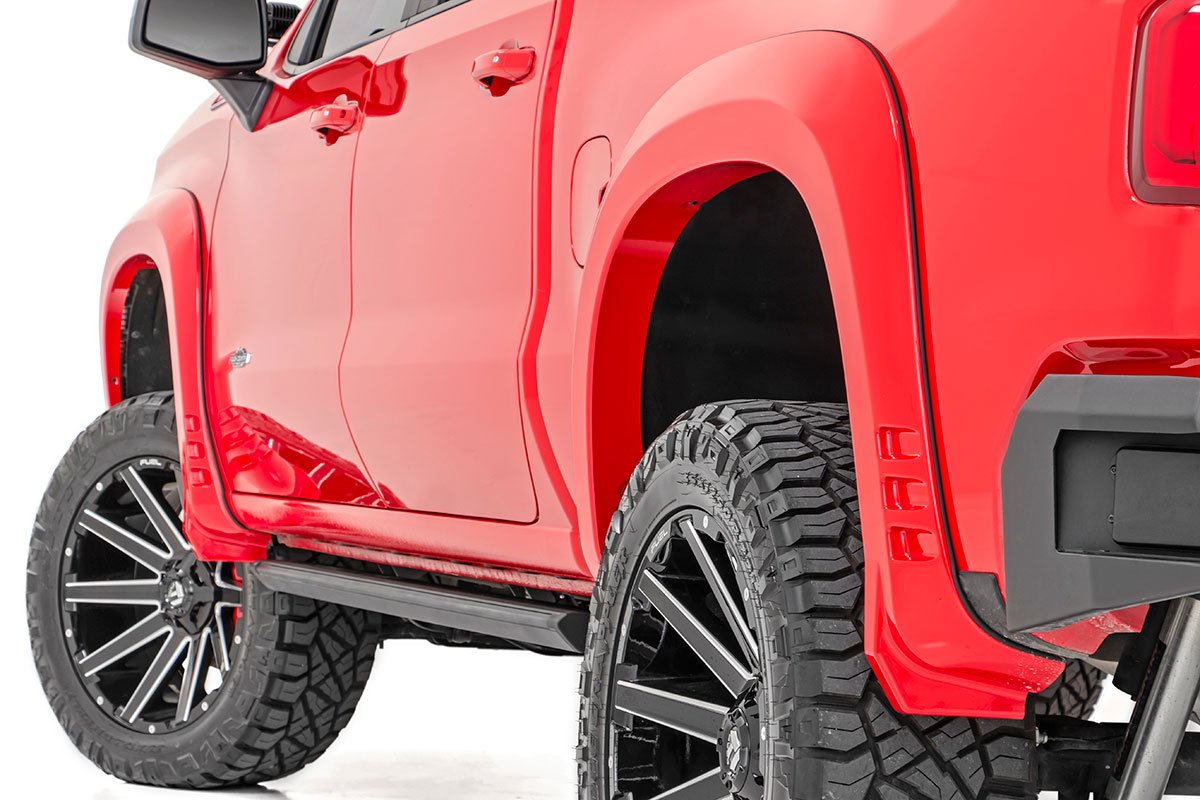 Rough Country Chevy SF1 Fender Flares (19-23 Silverado 1500) Gloss Black