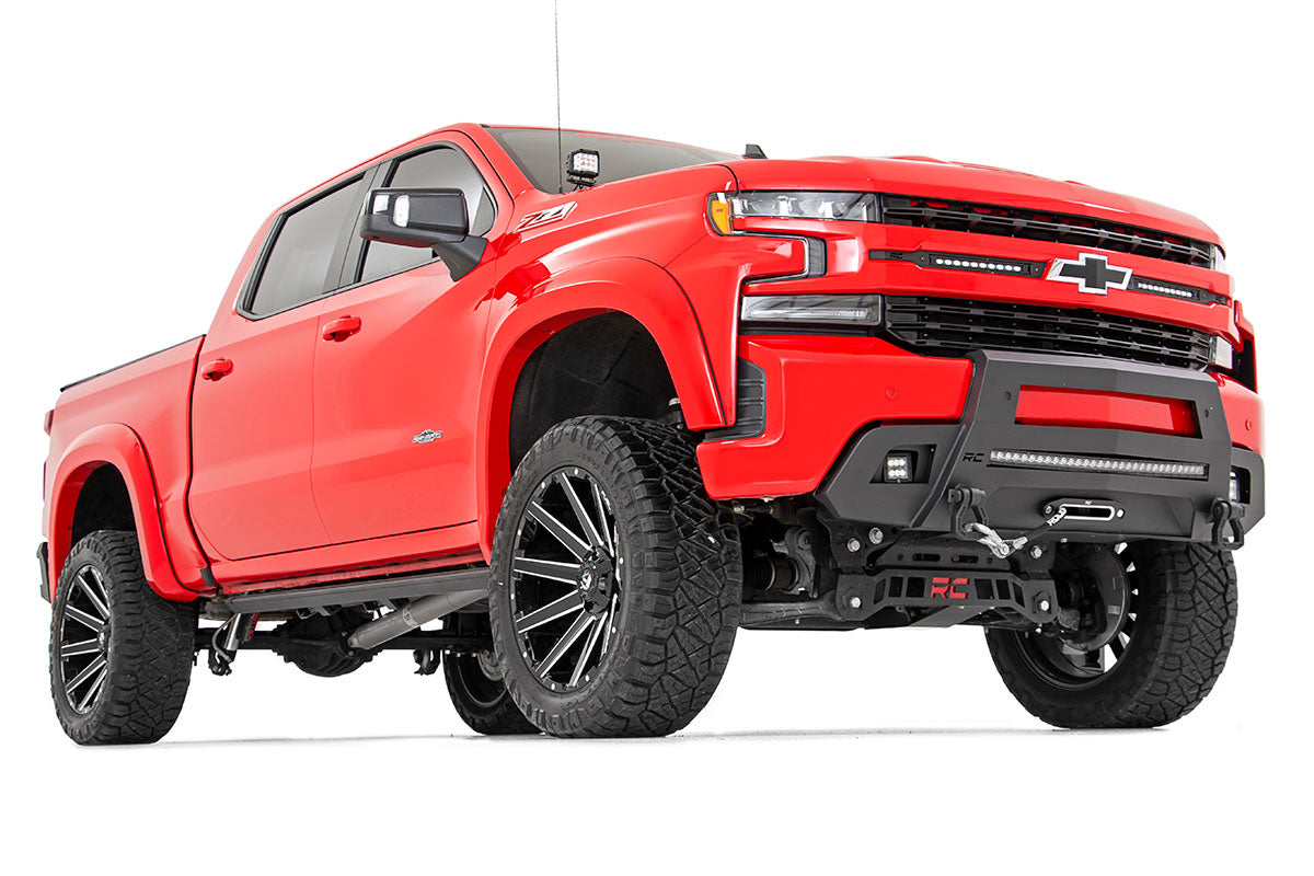 Rough Country Chevy SF1 Fender Flares (19-23 Silverado 1500) Gloss Black