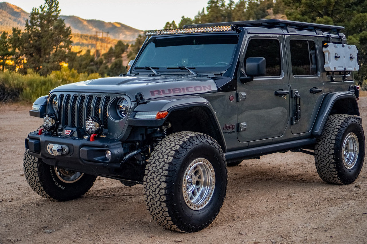 Baja Designs Jeep 2020-24 Gladiator; 2018-24 Wrangler JL Roof Bar LED Light Kit 50in OnX6+ With Toggle Switch