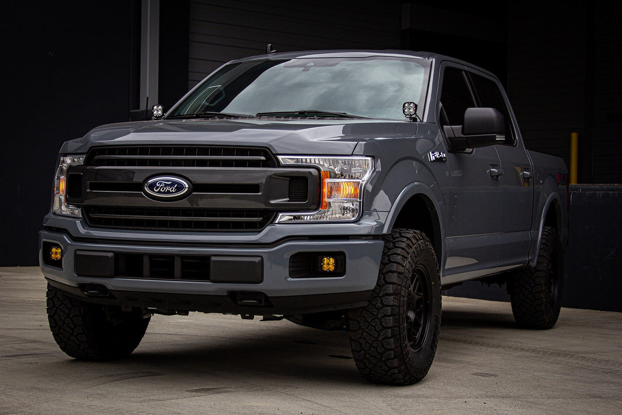 Baja Designs Ford 2015-2020 F-150; 2017-2020 F-150 Raptor Squadron Pro A-Pillar Kit with Toggle Switch