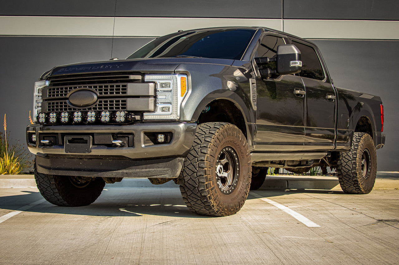 Baja Designs 2017-2019 Ford Super Duty 7 XL Linkable LED Bumper Light Kit With Toggle Switch