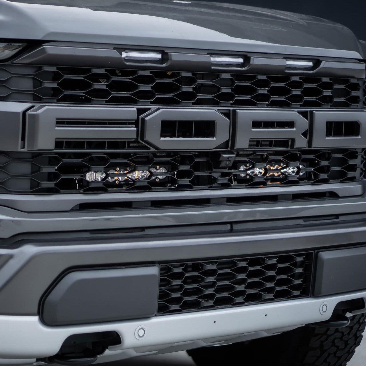 Baja Designs 2021+ Ford Raptor S8 Behind Grill Kit -10in. Clear D/C