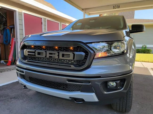 Custom Auto Works 2019-2023 Ford Ranger Raptor Style Grill Light For Ford Performance Grill